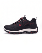 Outdoor Hiking Shoes with PU Leather-Style Upper and Lugged Sole