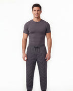 Fleece-Lined Hiking Pants with Zipper Pocket and Drawcord