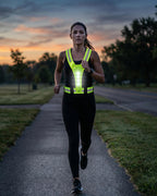 LED Reflective Running Vest with Adjustable Straps