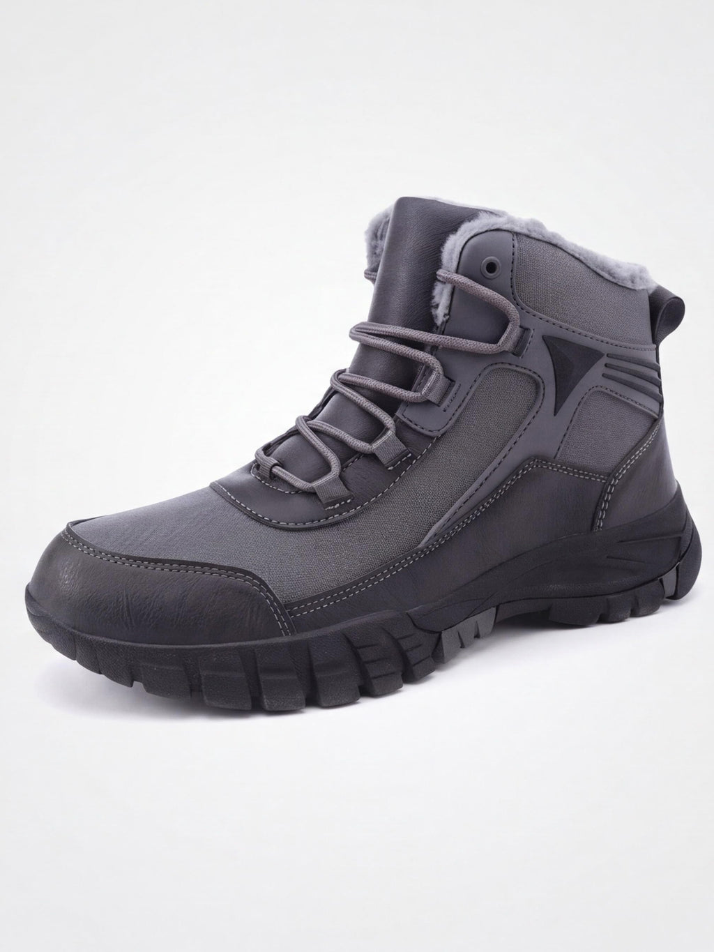 Warm-Lined Mid-Cut Winter Trekking Boots