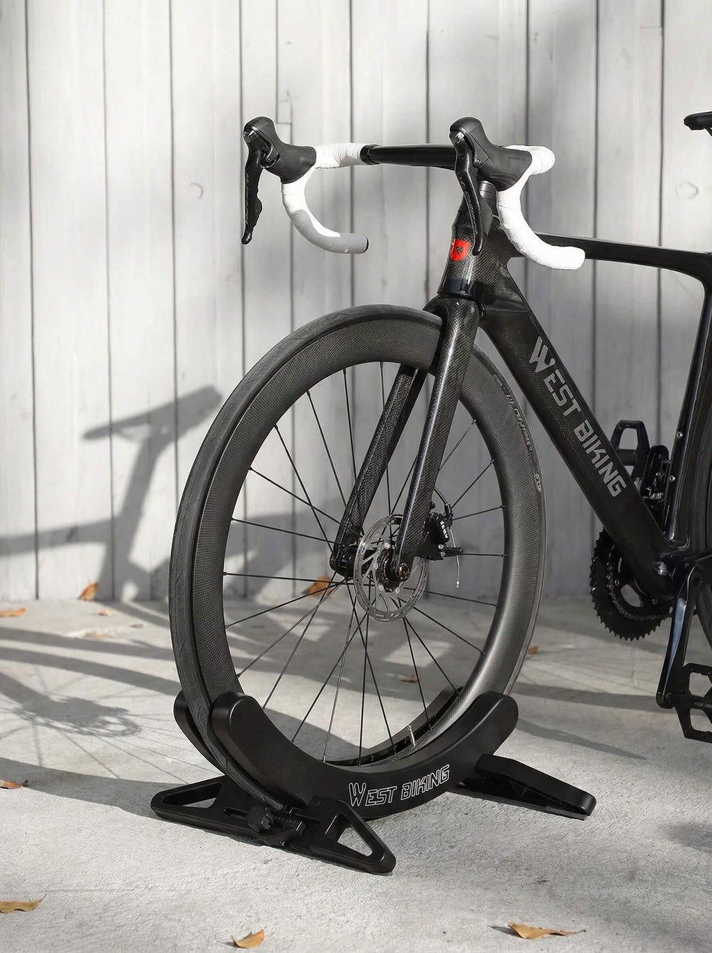 Adjustable Bike Parking Stand with Foldable Base