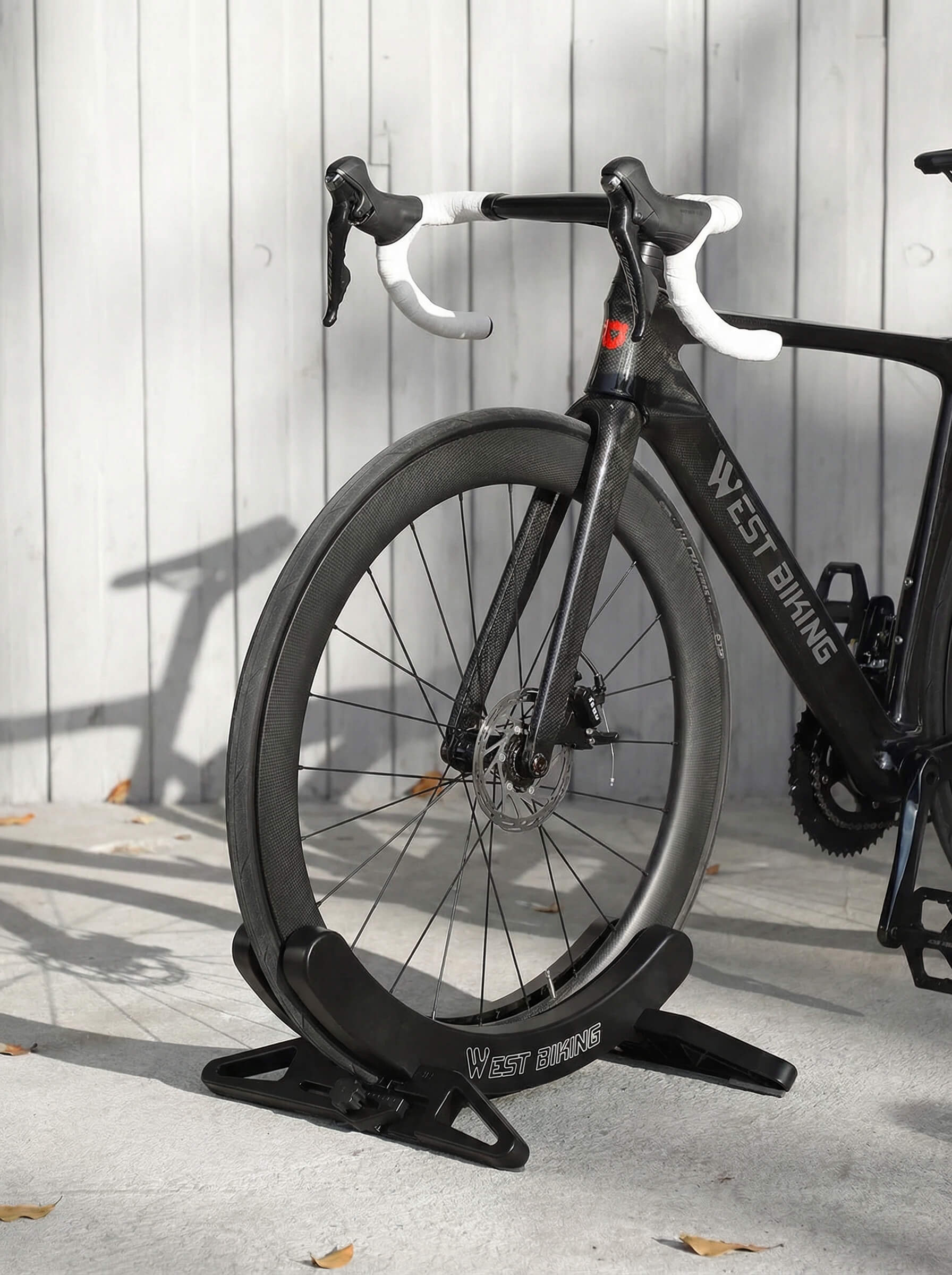 Adjustable Bike Parking Stand with Foldable Base