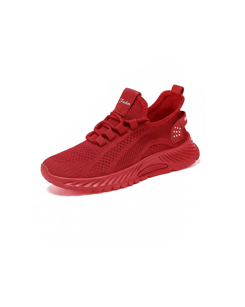Lightweight Knit Walking Sneakers with Heel Pull-Tab