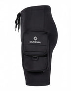 Men's Wetsuit Shorts with Cargo Pockets and Drawstring
