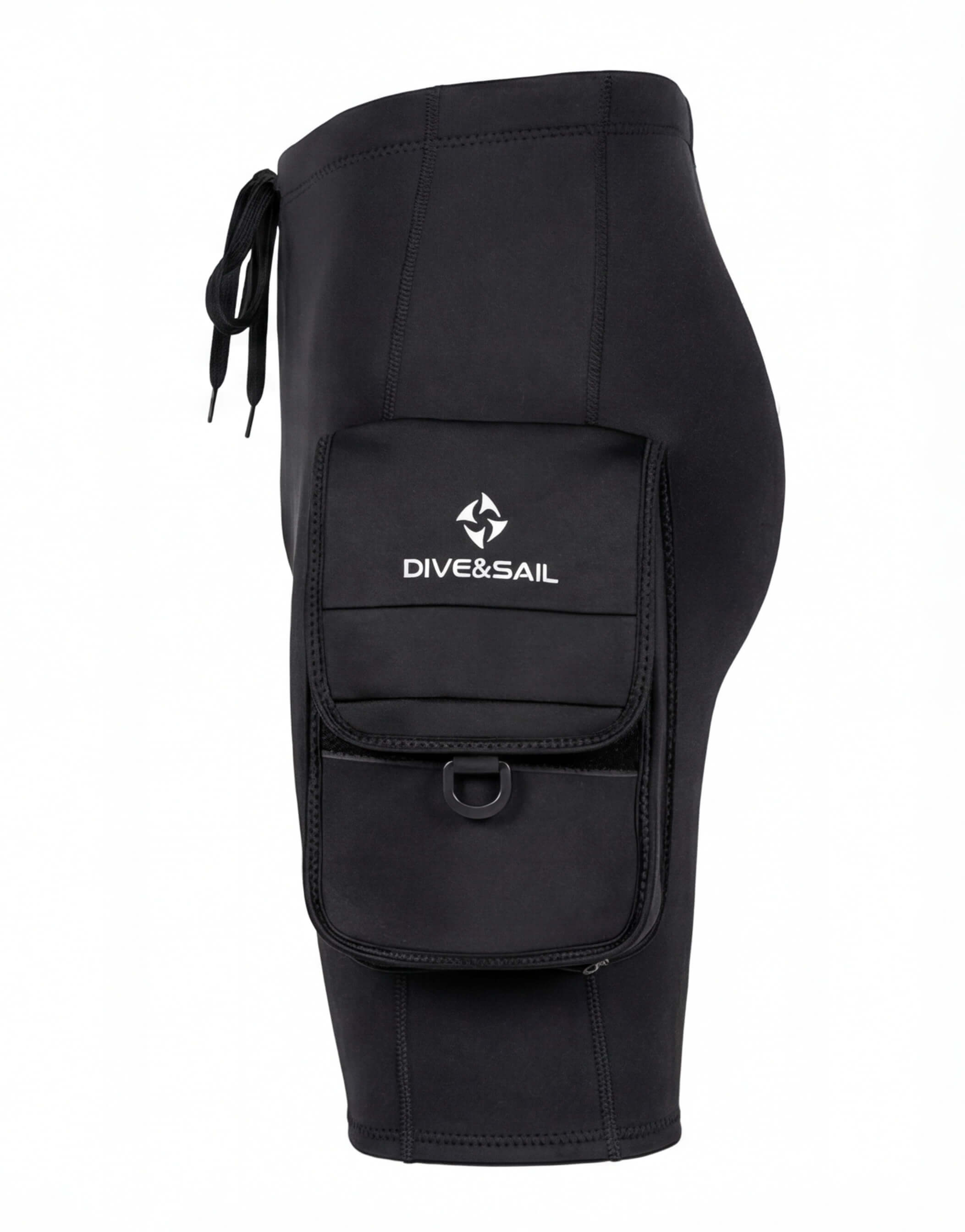 Men's Wetsuit Shorts with Cargo Pockets and Drawstring