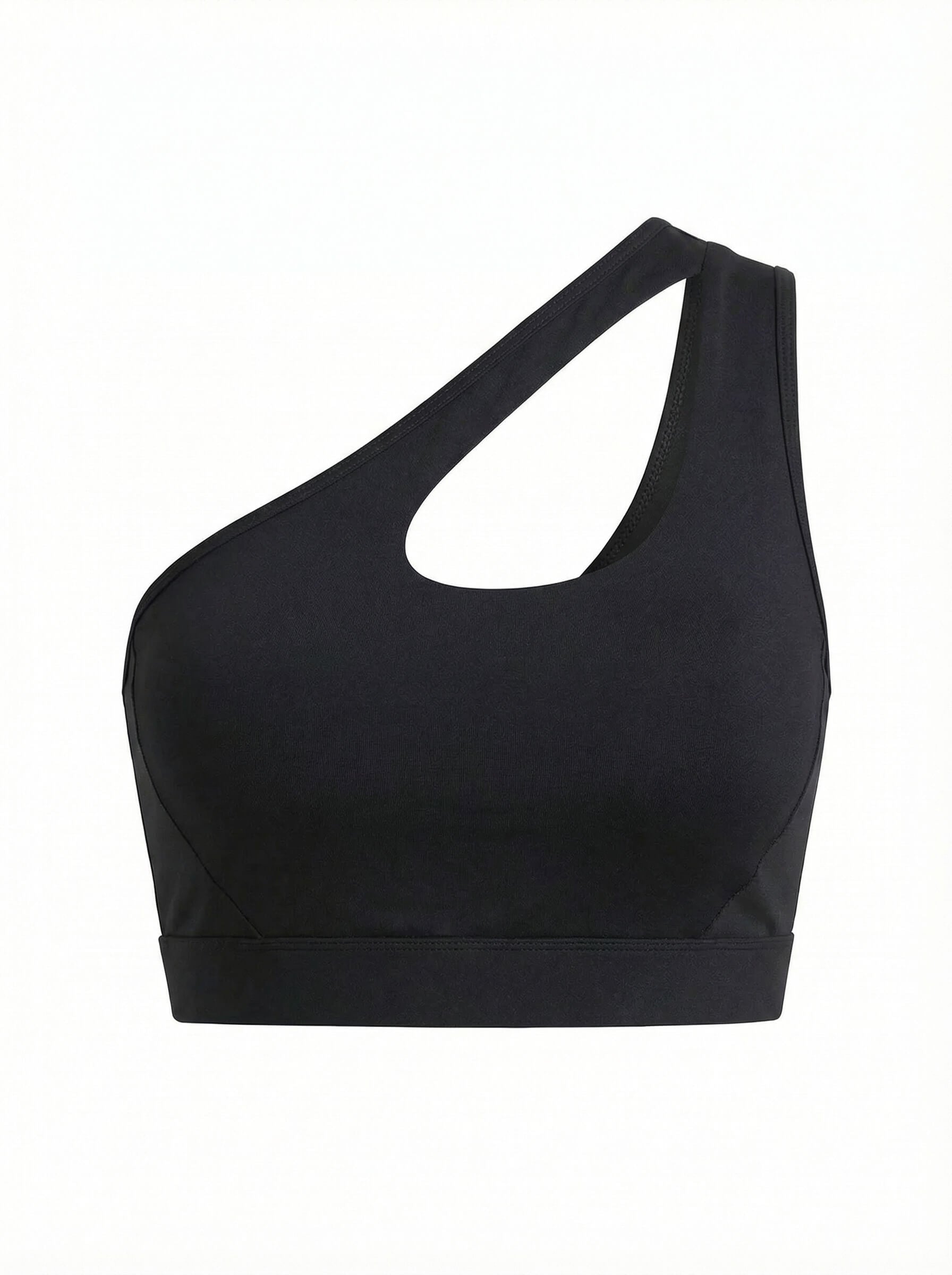 One-Shoulder Cutout Sports Bra for Training