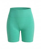 High-Waisted Seamless Workout Shorts with Stretch Fit