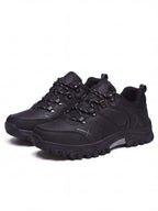 Rugged Low-Cut Hiking Shoes with Metal Eyelet Lacing