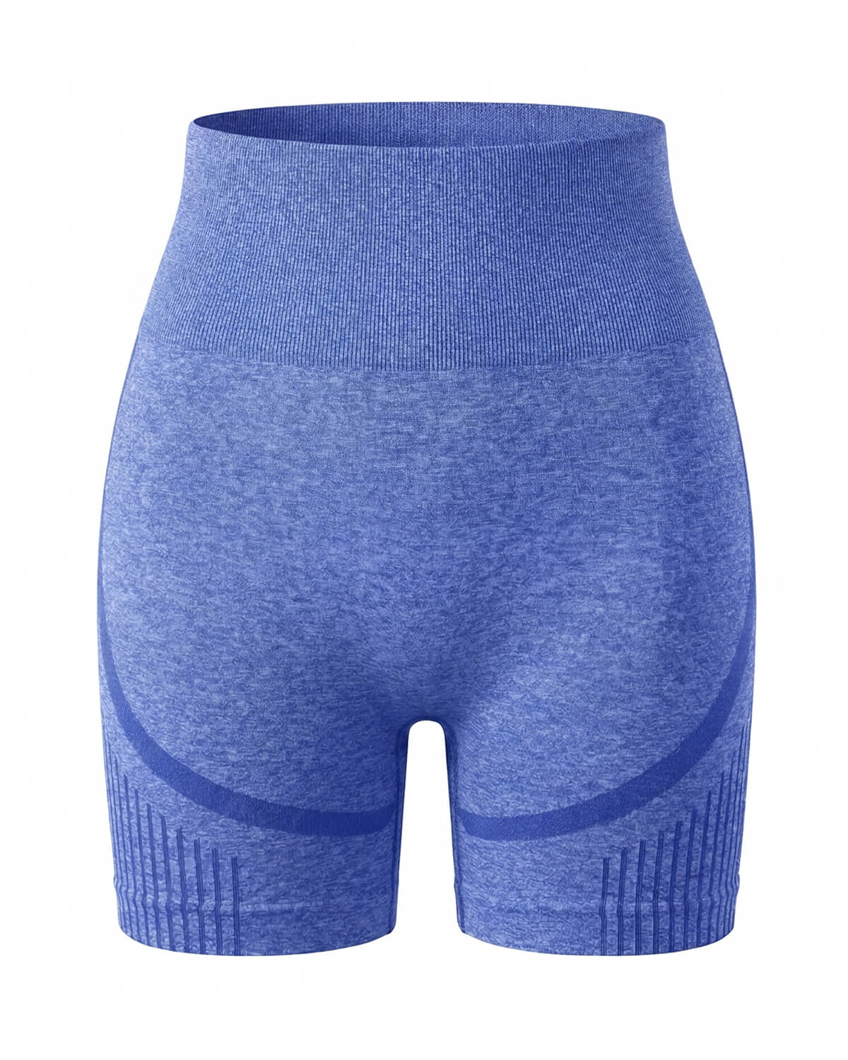 High-Waisted Seamless Training Shorts with Contour Panels