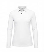Women’s Long Sleeve Golf Polo with Half-Zip Collar
