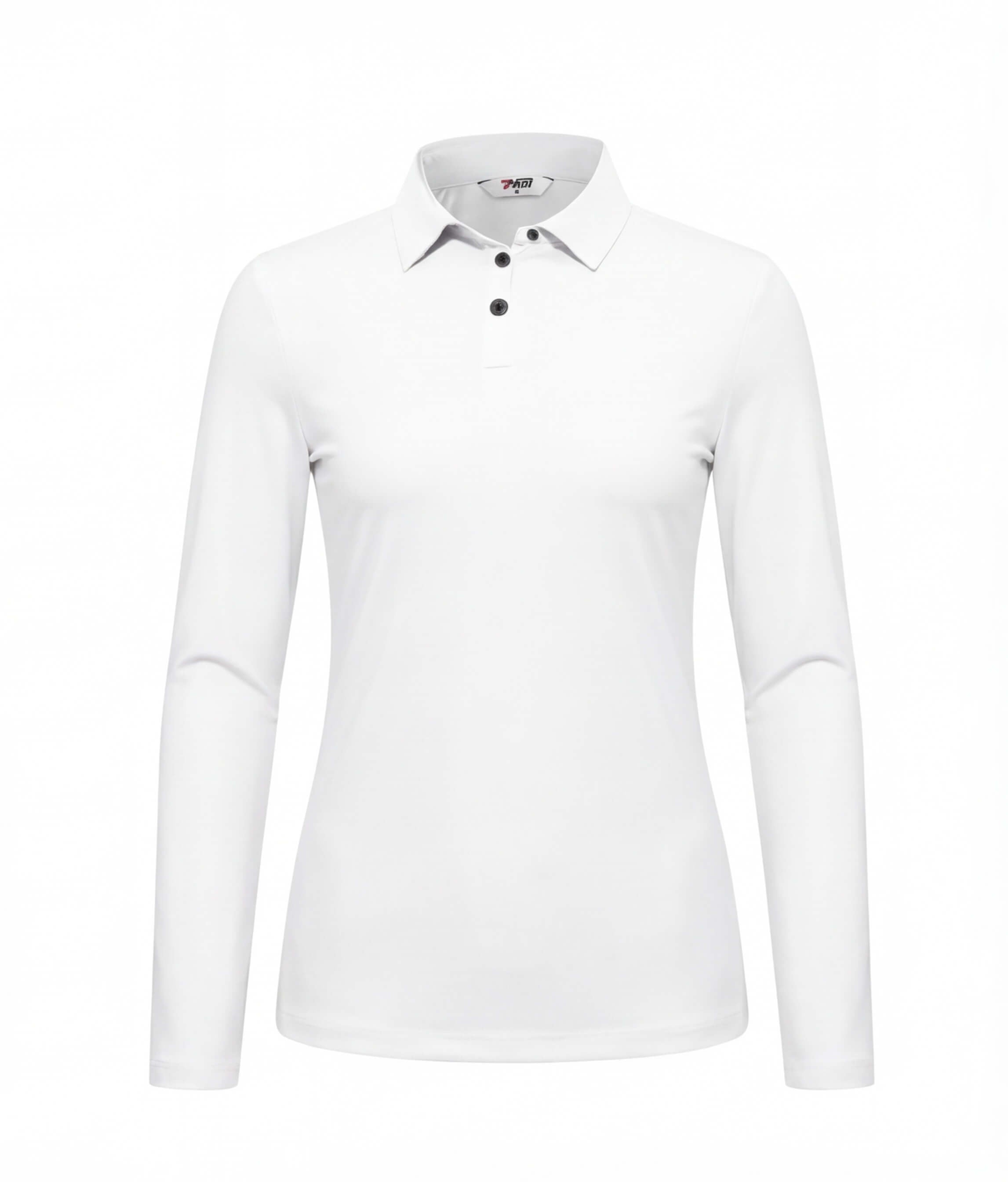 Women’s Long Sleeve Golf Polo with Half-Zip Collar