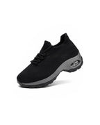 Air Cushion Knit Walking Shoes with Sock Collar