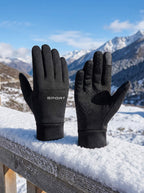 Waterproof Plush-Lined Gloves with Grip Palm