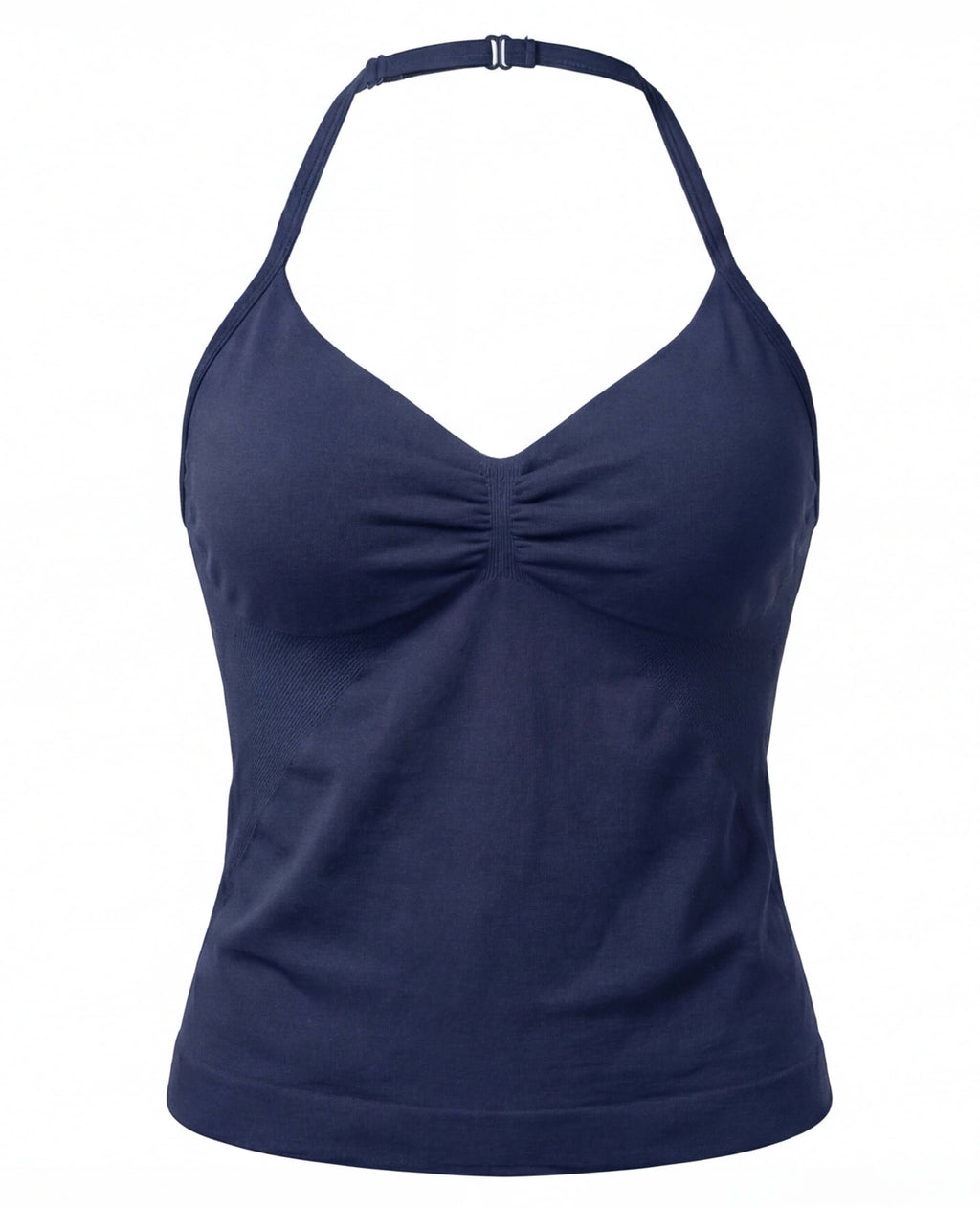 Women’s Backless Halter Gym Top with Adjustable Tie