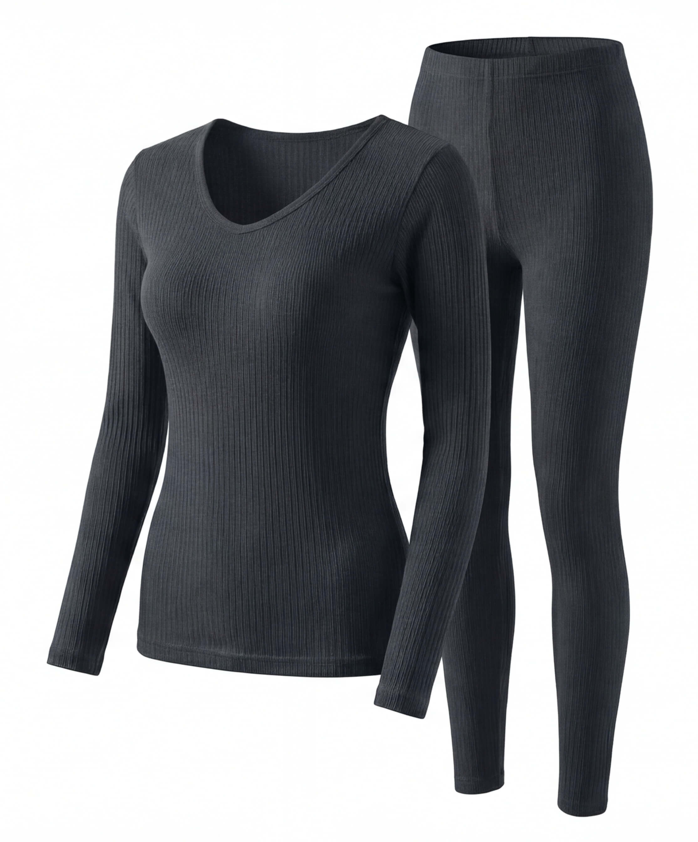 Women’s Thermal Base Layer Set with Ribbed Fit