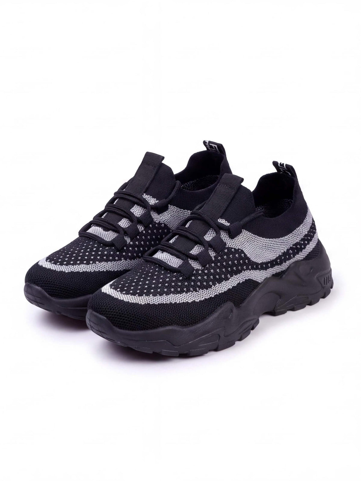 Sock-Fit Training Shoes with Elastic Lace System