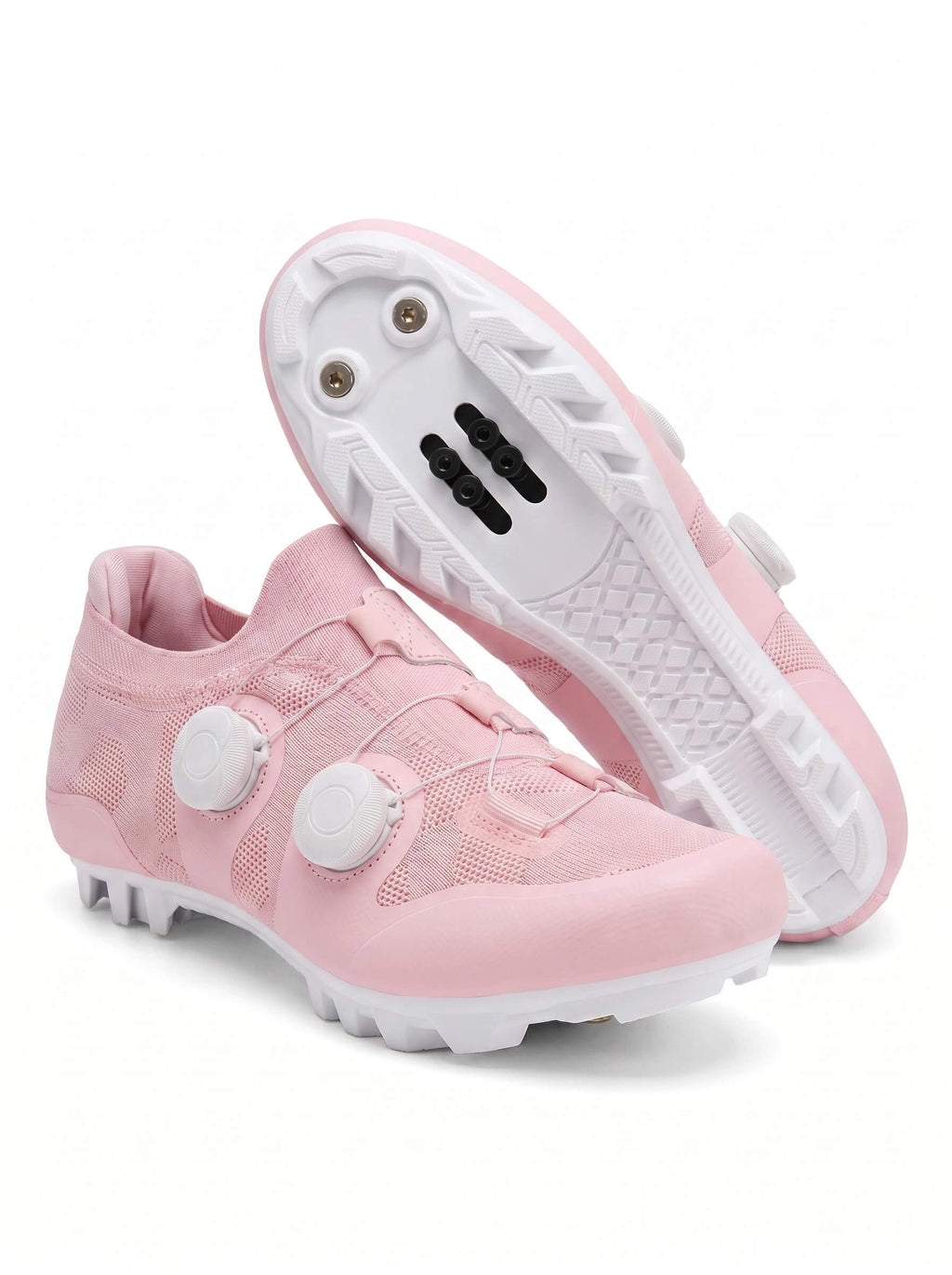 Knit Off-Road Cycling Shoes with Recessed Cleat Mount