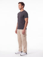 Fleece-Lined Cargo Pants with Adjustable Hems