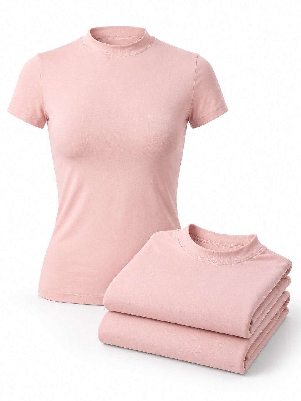 Women's Fitted High-Neck Training T-Shirts - 3-Pack