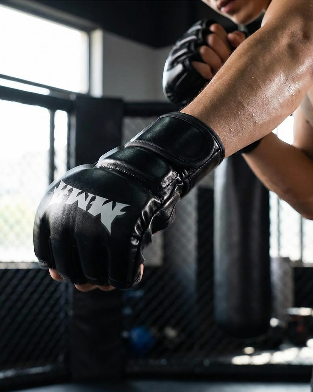 MMA Sparring Gloves with Padded Knuckles and Wrist Support