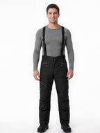 Insulated Snow Pants with Detachable Suspenders