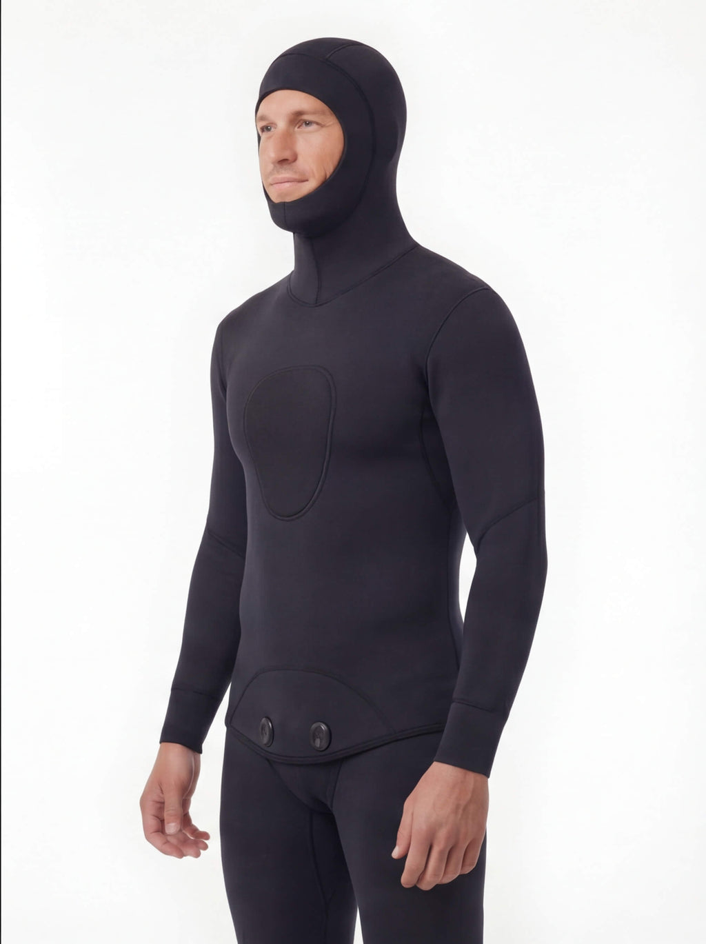 Hooded Spearfishing Wetsuit with Chest Loading Pad