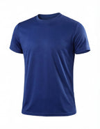 Men's Quick-Dry Gym T-Shirt with Crew Neck