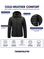 Hooded Quilted Insulated Jacket
