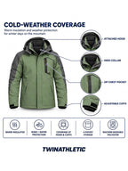 Insulated Waterproof Hooded Ski Jacket