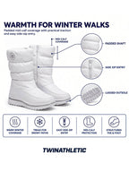 Women's Insulated Mid-Calf Winter Snow Boots