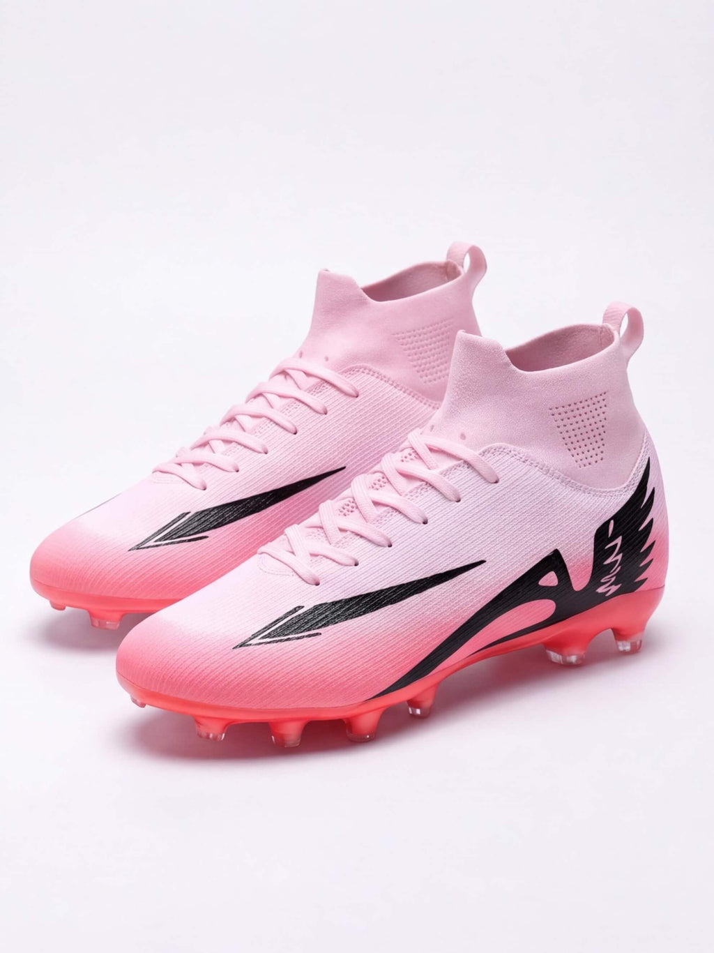 Soccer Cleats with Sock Collar and Molded Studs