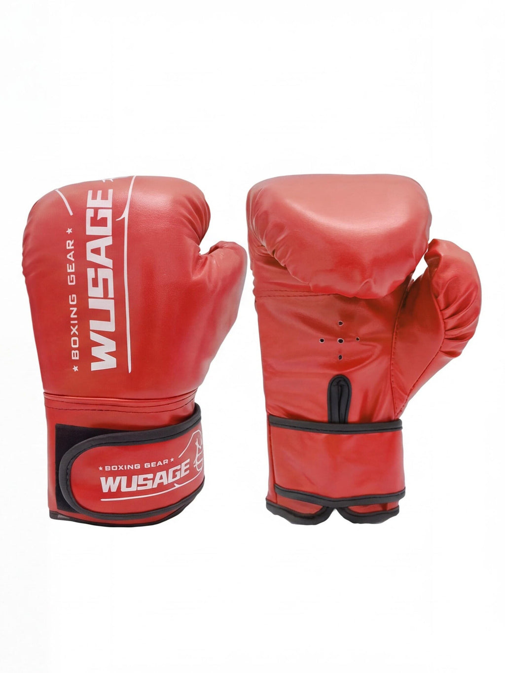 Boxing Training Gloves with Wraparound Wrist Closure