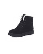 Lace-Up Winter Ankle Boots with Soft Lining