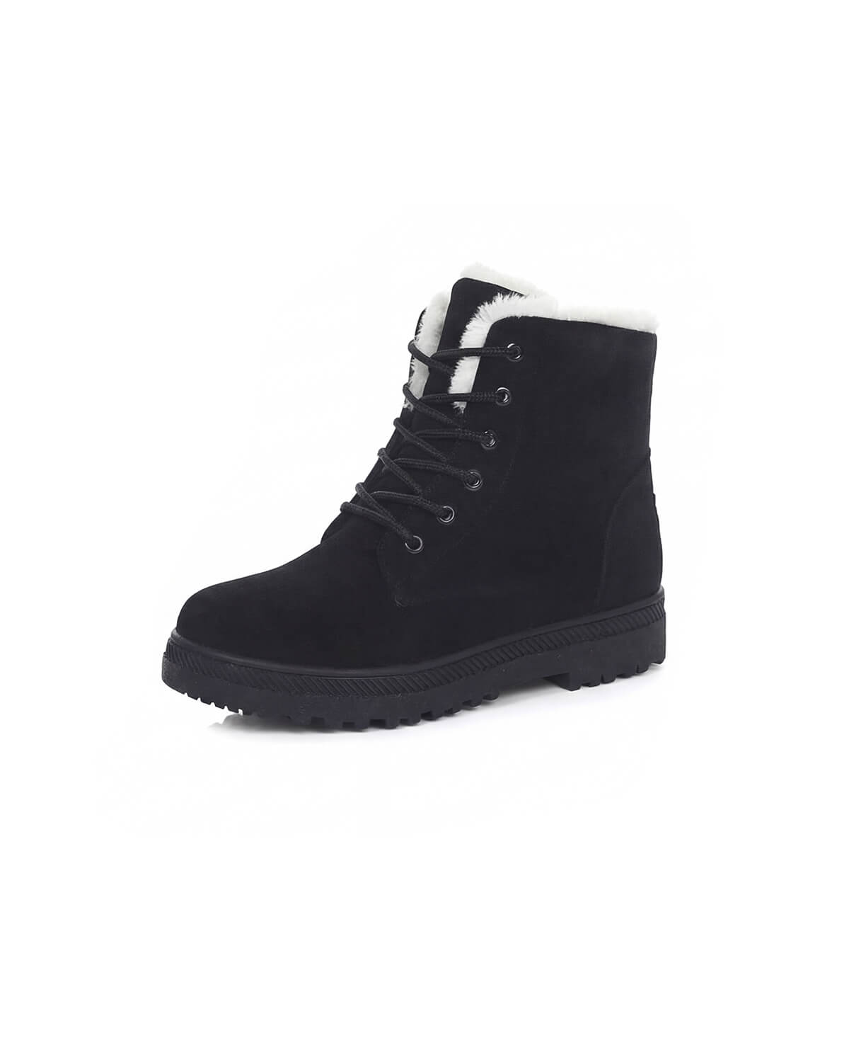 Lace-Up Winter Ankle Boots with Soft Lining