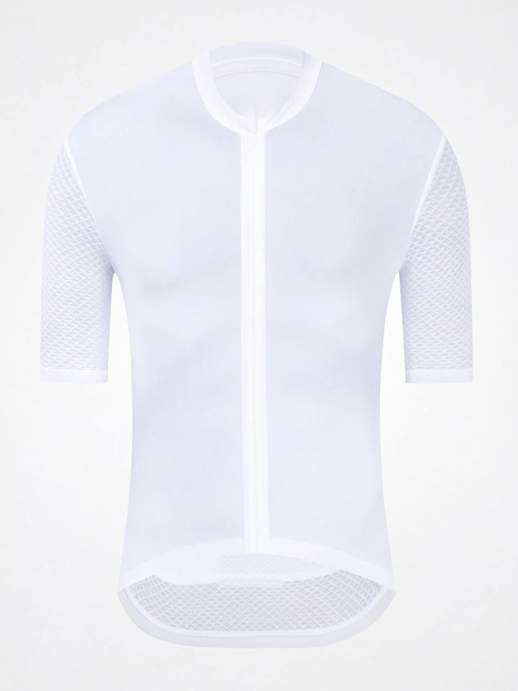 Short-Sleeve Cycling Jersey with Full-Length Front Zipper