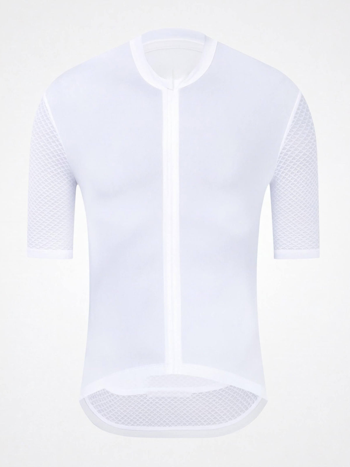 Short-Sleeve Cycling Jersey with Full-Length Front Zipper