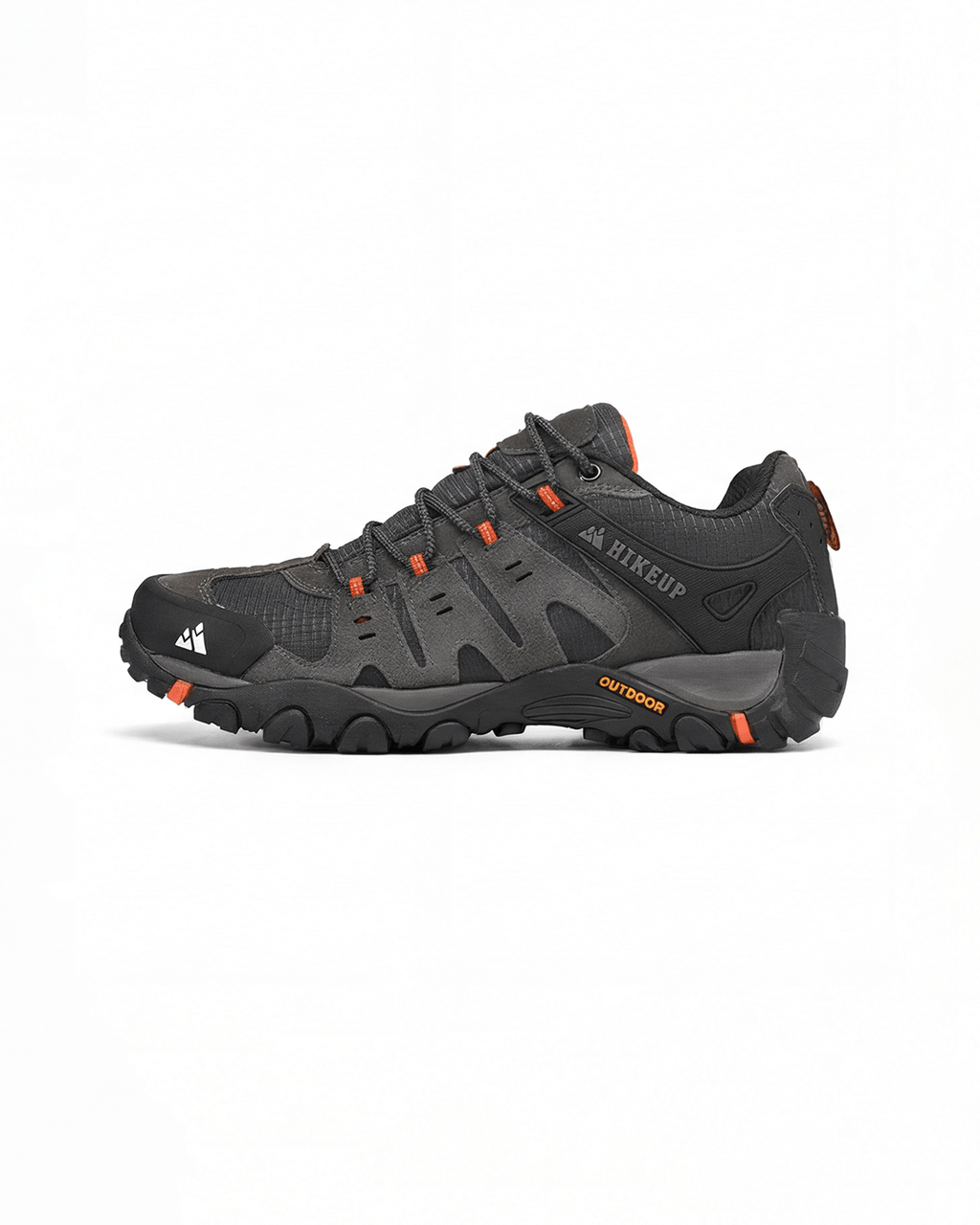 Rugged Lace-Up Outdoor Hiking Shoes with Grip Sole