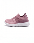 Kids Slip-On Running Sneakers with Breathable Knit Upper
