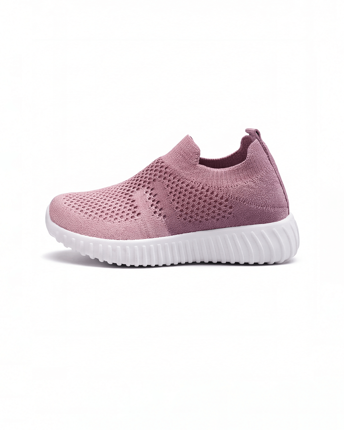 Kids Slip-On Running Sneakers with Breathable Knit Upper