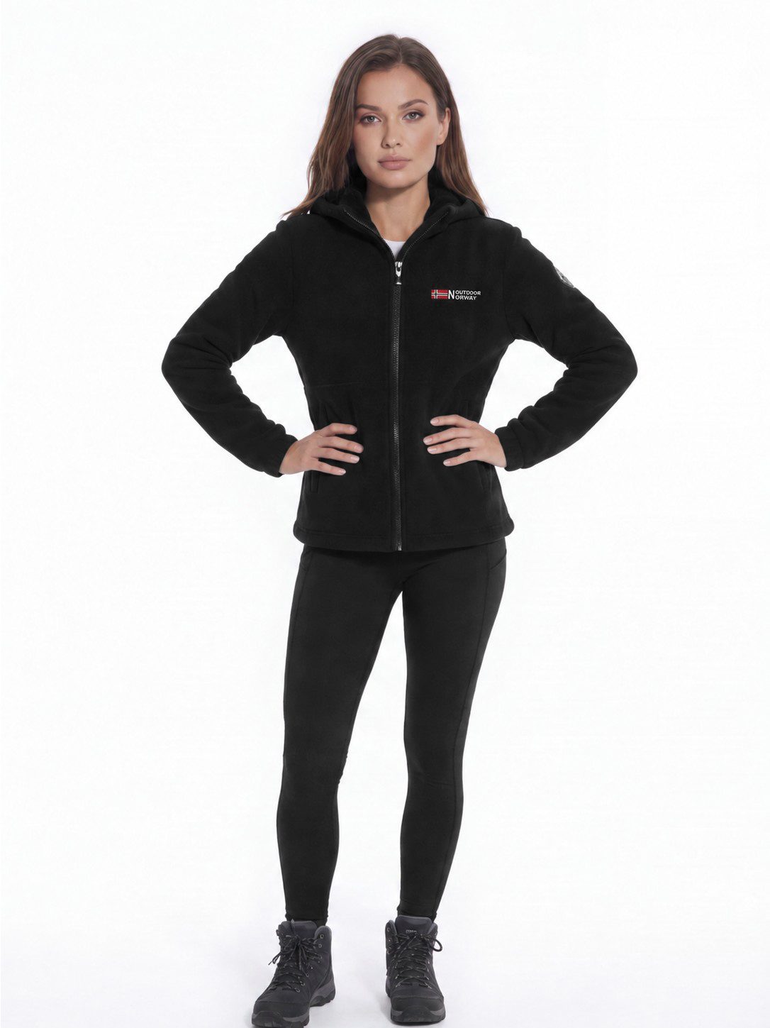 Full-Zip Hooded Fleece Jacket