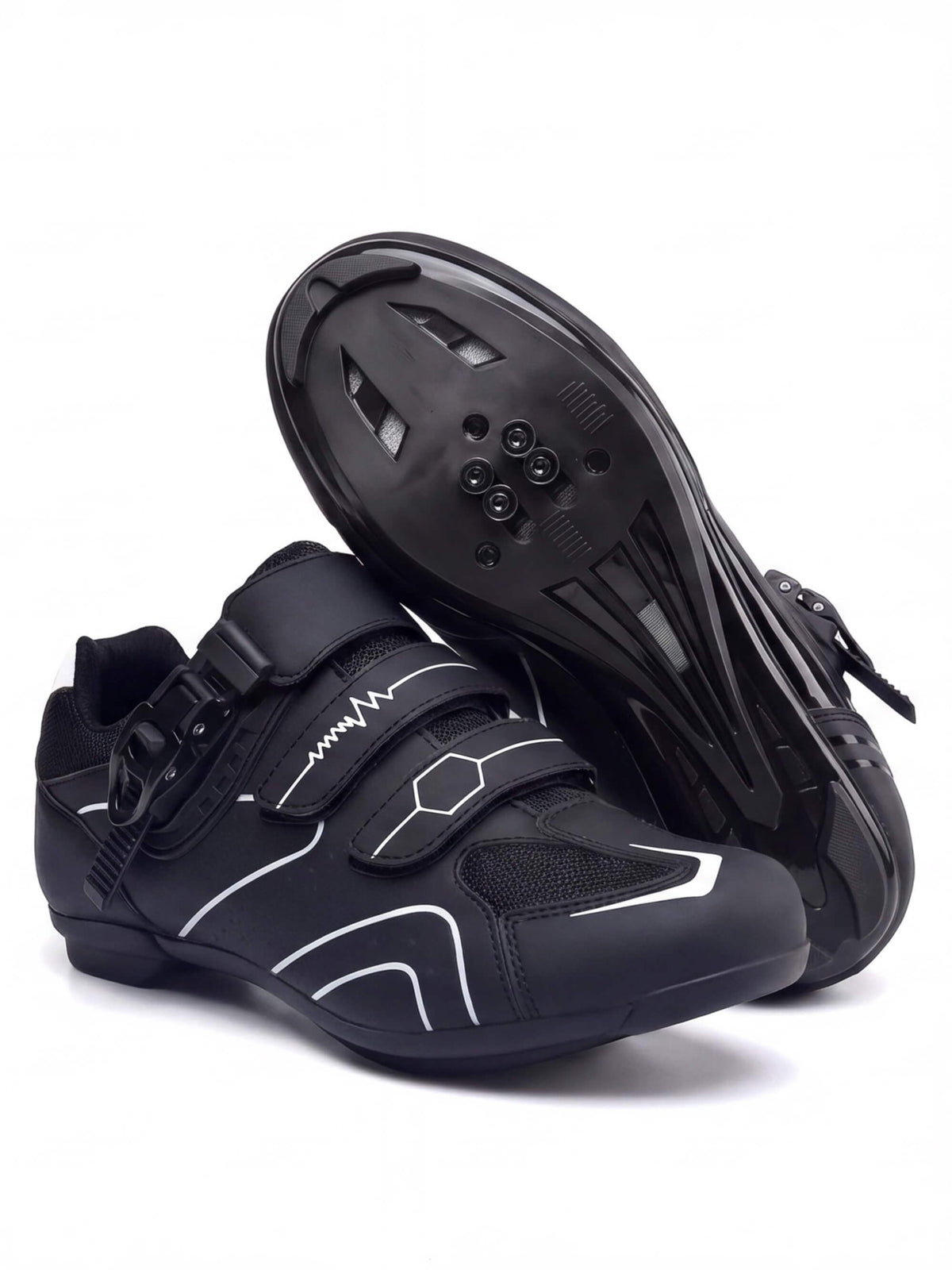 Road Cycling Shoes with Three-Point Adjustable Fastening