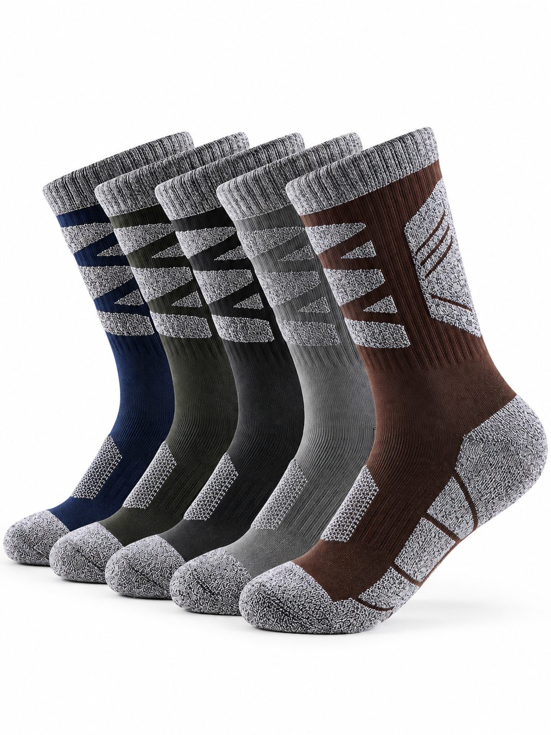 Cushioned Trekking Socks 5-Pack