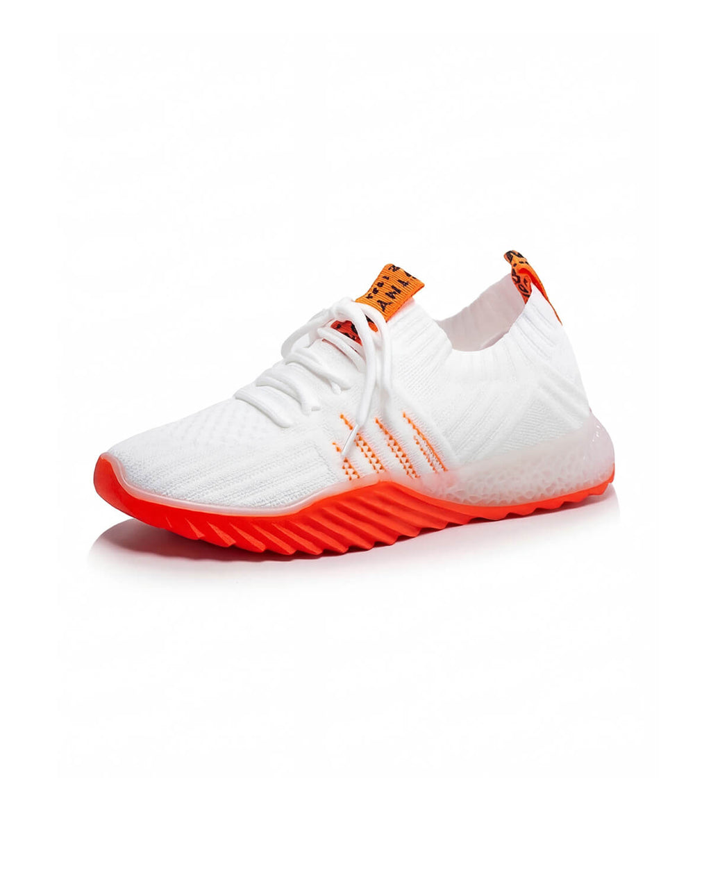 Gym Training Sneakers with Knit Upper and Cushioned Sole
