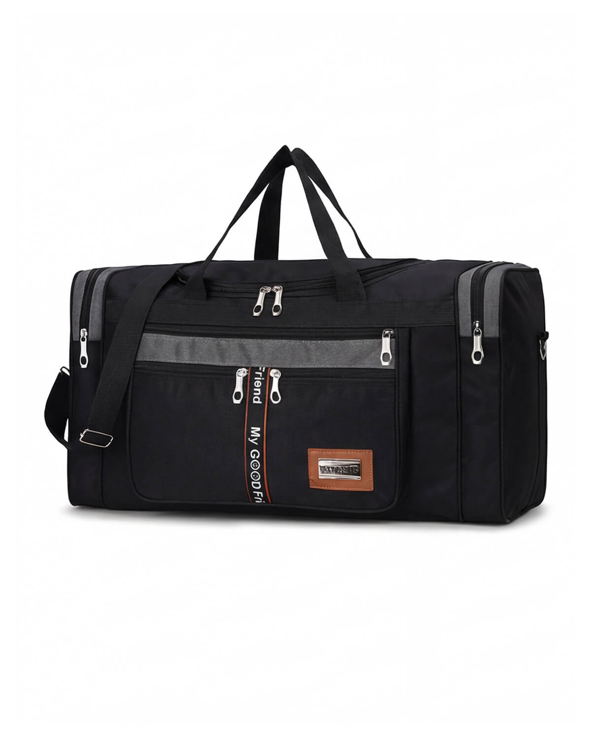 Sports Duffel Bag with Shoulder Strap and Multi Pockets