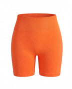 High-Waisted Seamless Workout Shorts with Stretch Fit
