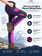 Women's Fleece-Lined Softshell Winter Pants