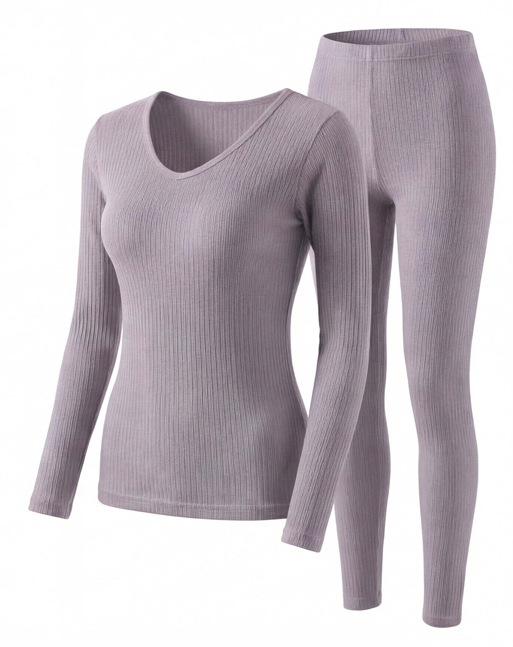 Women’s Thermal Base Layer Set with Ribbed Fit