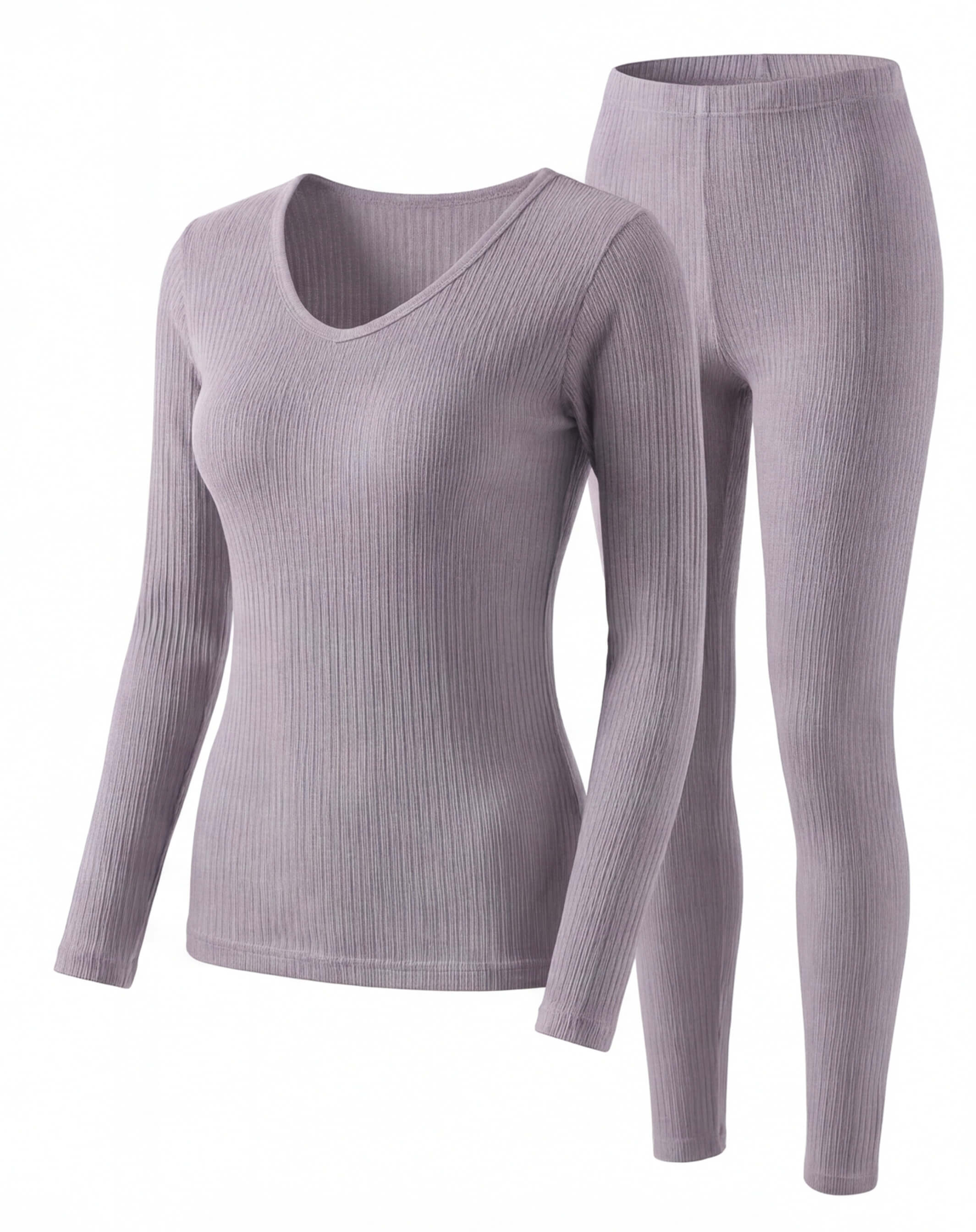 Women’s Thermal Base Layer Set with Ribbed Fit