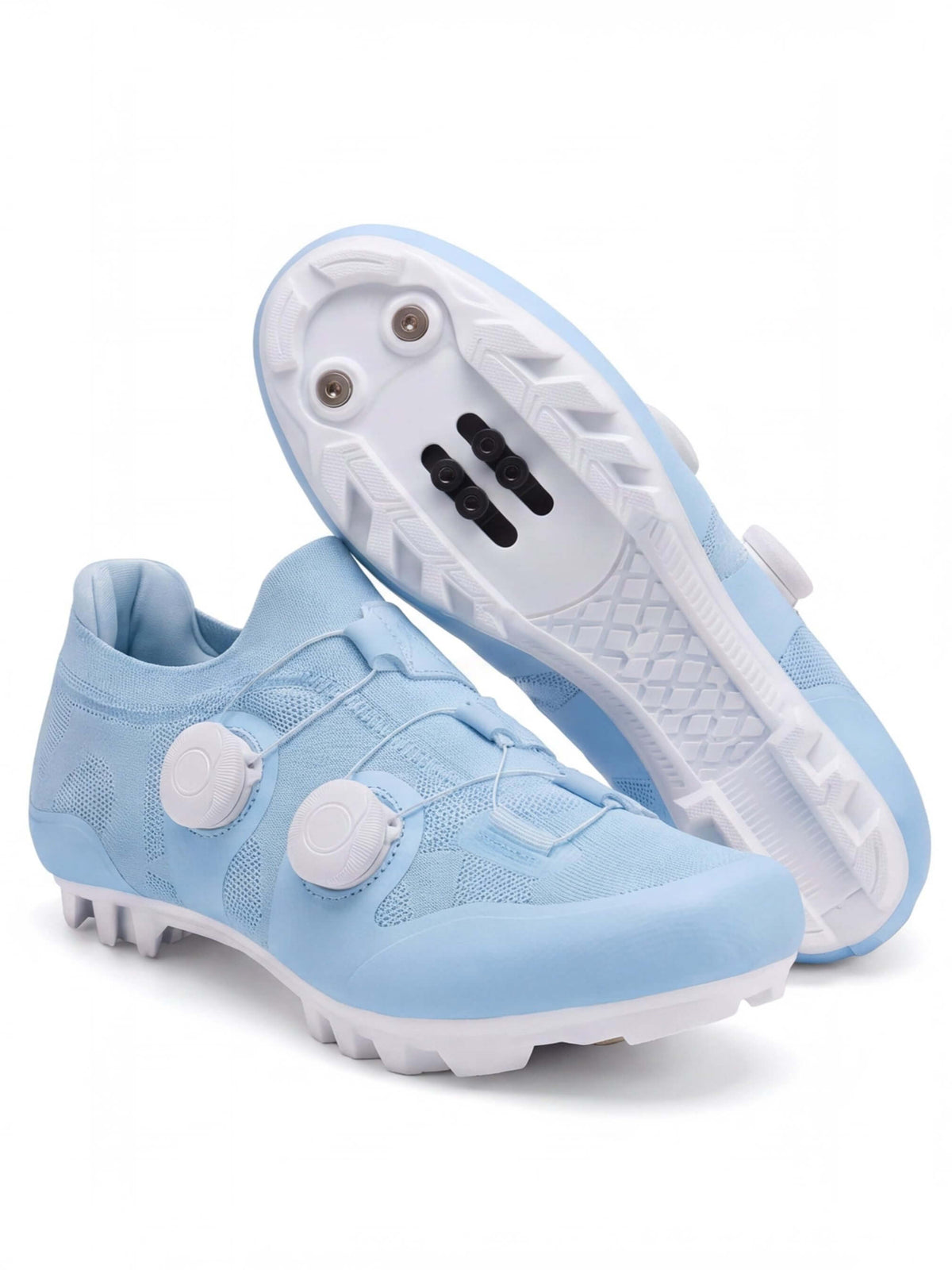 Knit Off-Road Cycling Shoes with Recessed Cleat Mount
