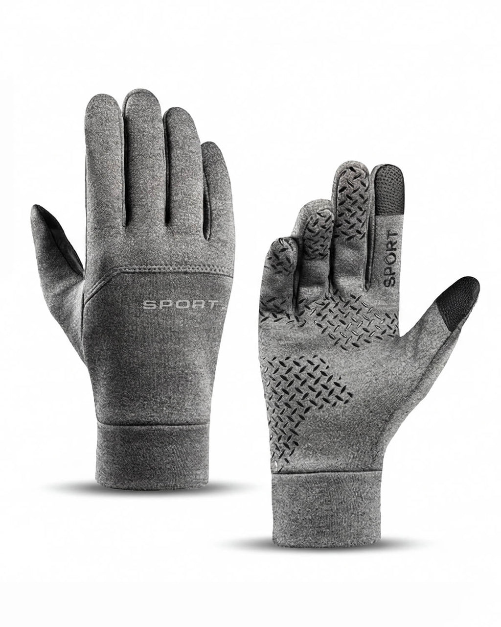 Waterproof Plush-Lined Gloves with Grip Palm